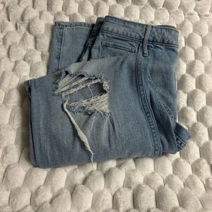 Hollister Light Blue Distressed Boyfriend Jeans
